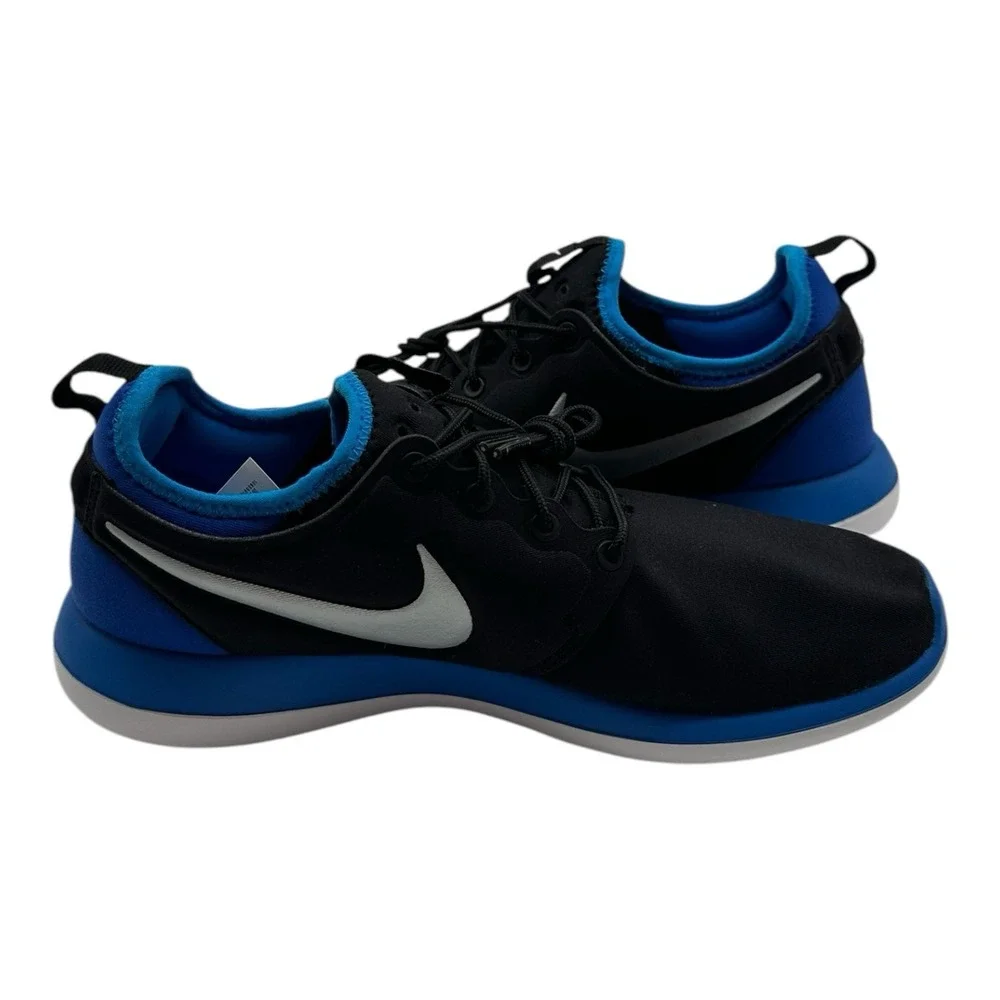 Nike Roshe Two GS Running Shoes Size Youth‎ 6.5 Womens 8 Black Blue Sneakers